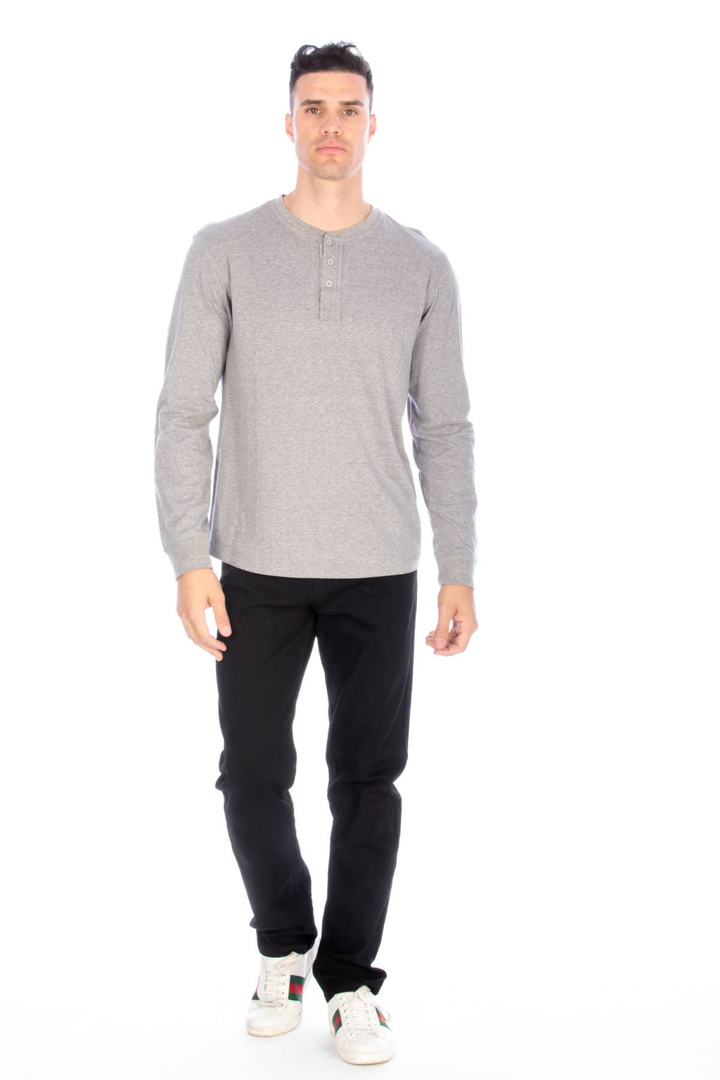 Long Sleeve Henley T-Shirt