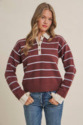Henley Sweater Top