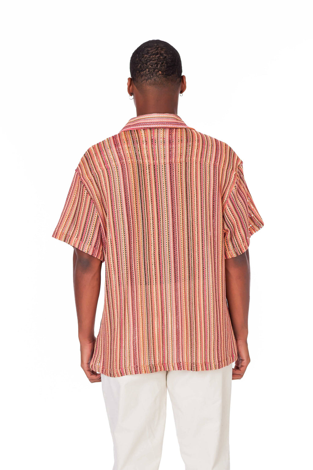 Men's Crochet Short Sleeve Shirt