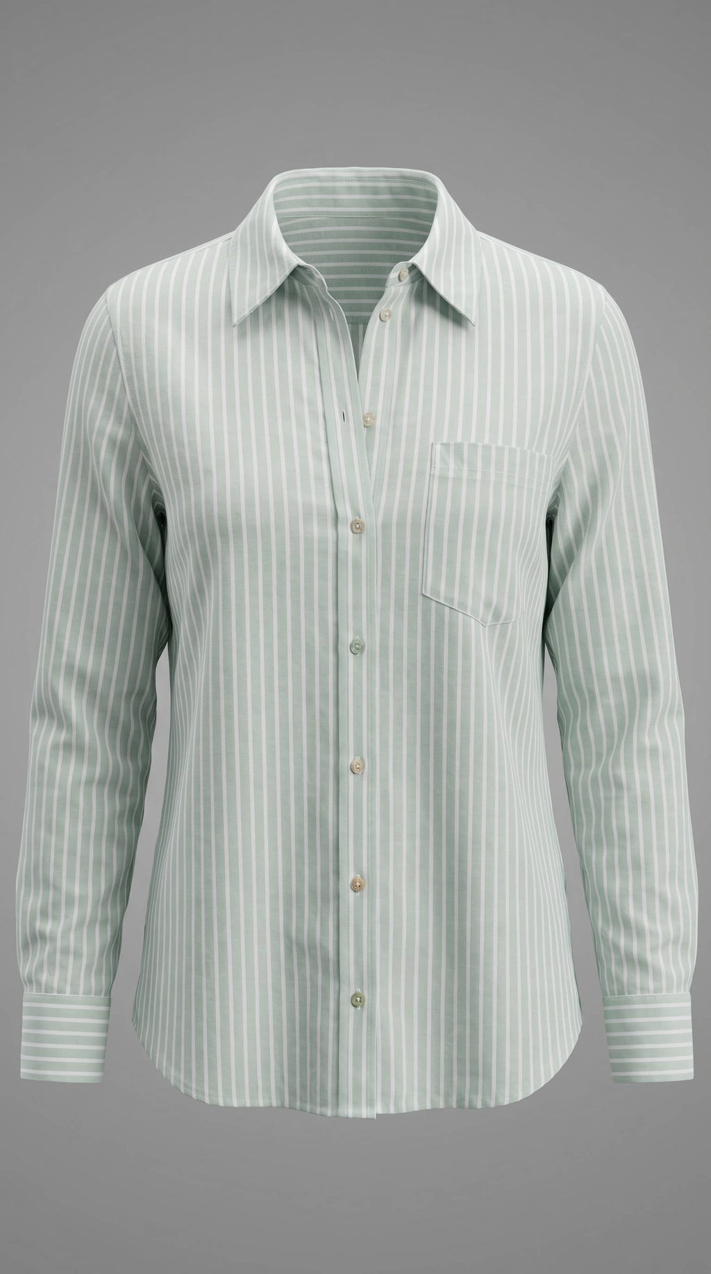 Coastal Striped Linen-Blend Button Down Shirt