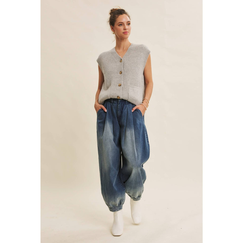 Modern and Timeless Textured Thermal Cozy Sweater Vest