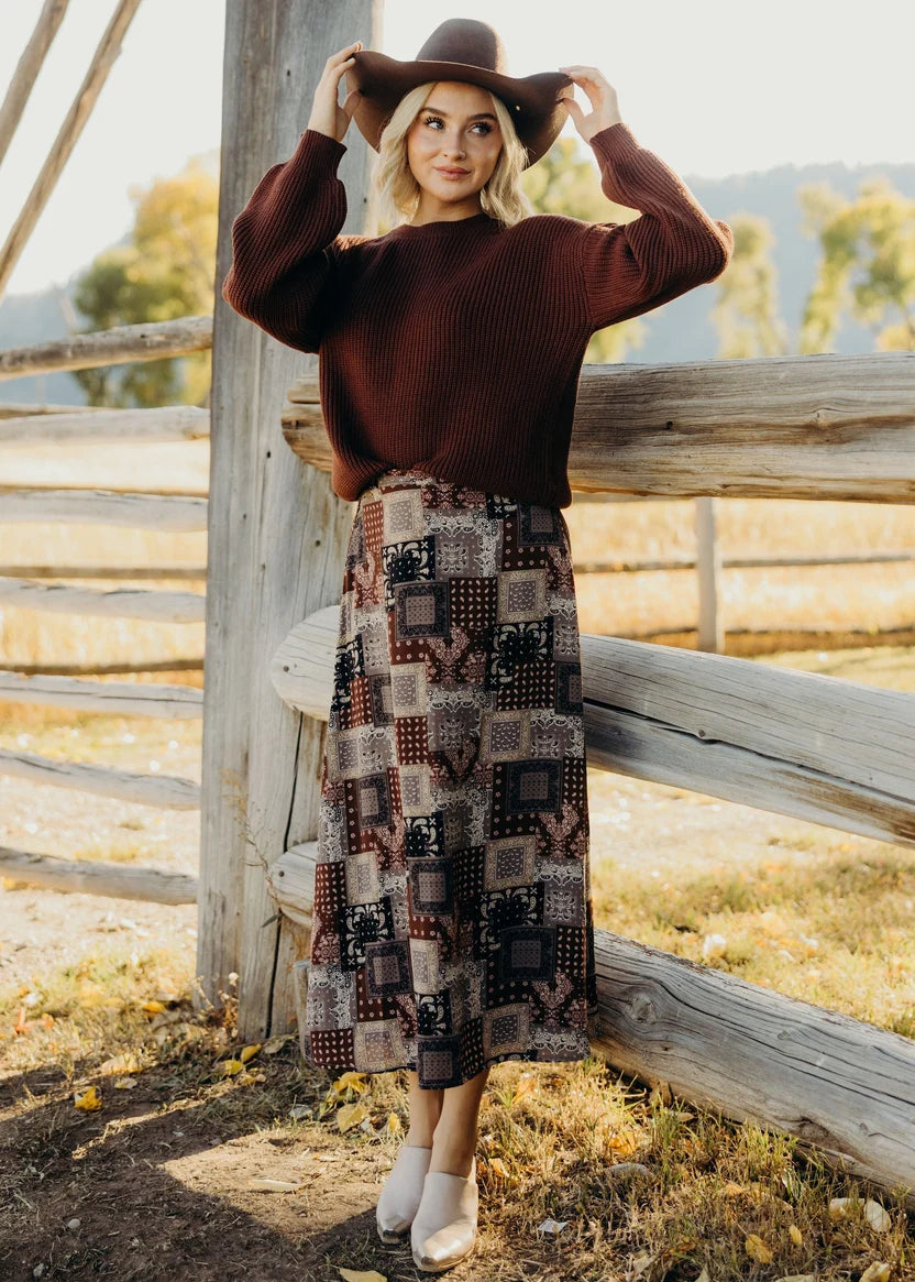 Aline Wild Horse Bandana Skirt