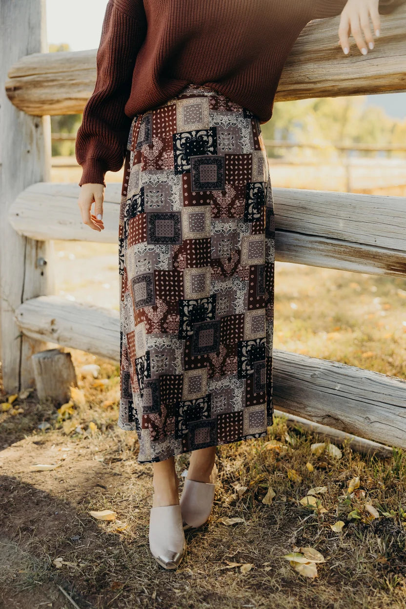 Aline Wild Horse Bandana Skirt