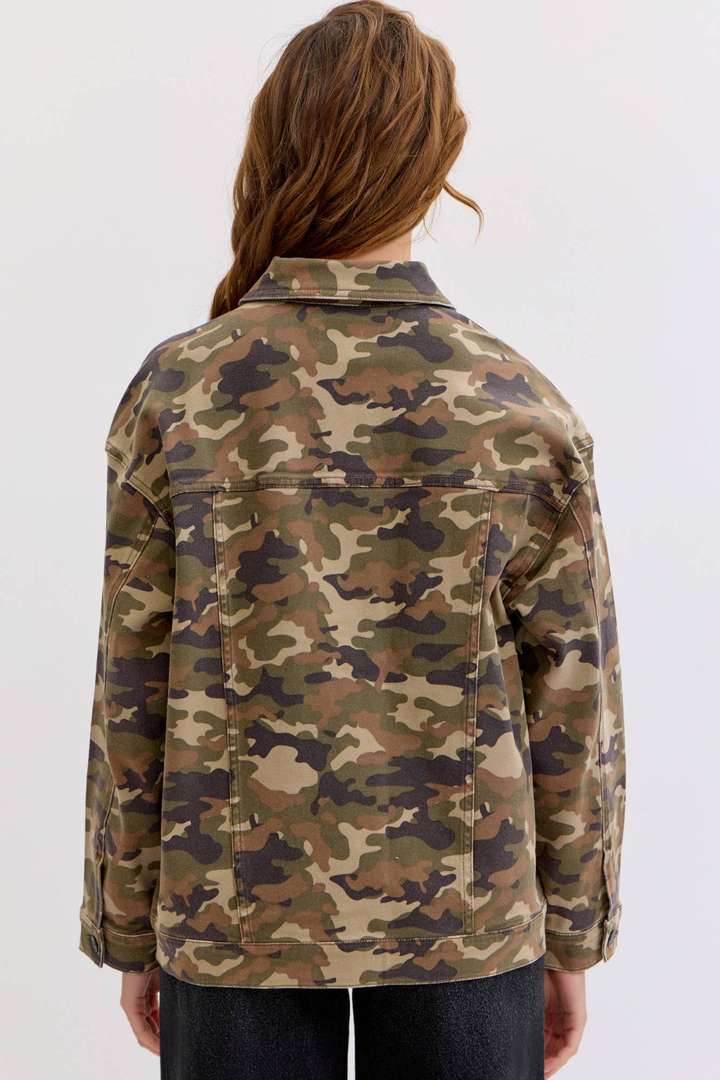 Cello Camo Oversized Jacket