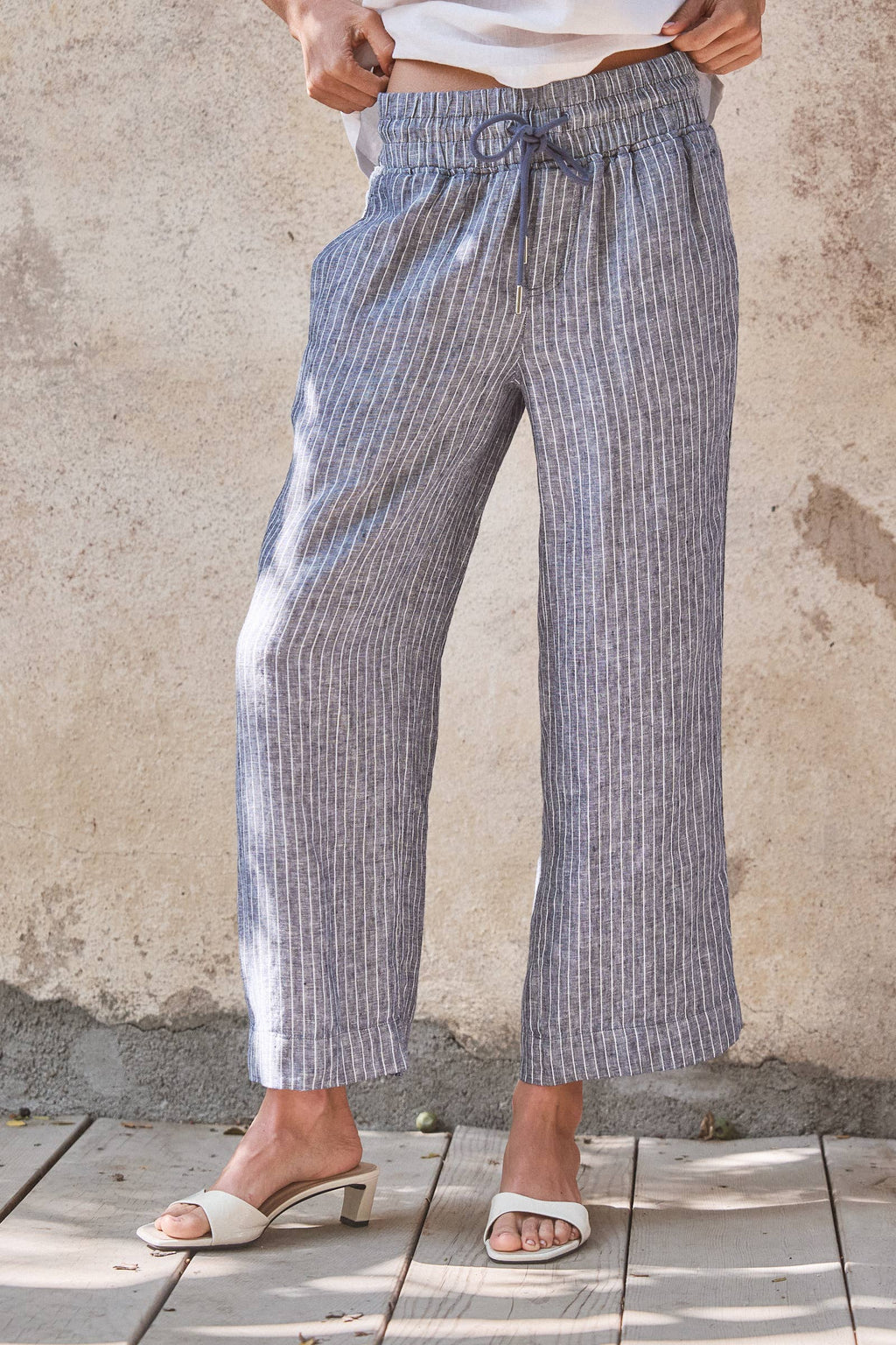 Linen Drawstring Pants