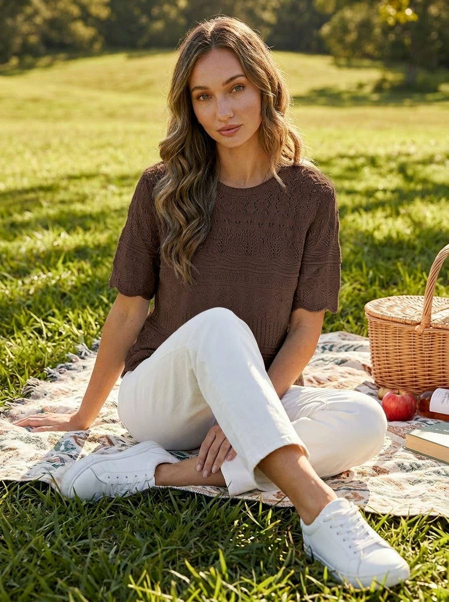 Crochet  Knitted Sweater