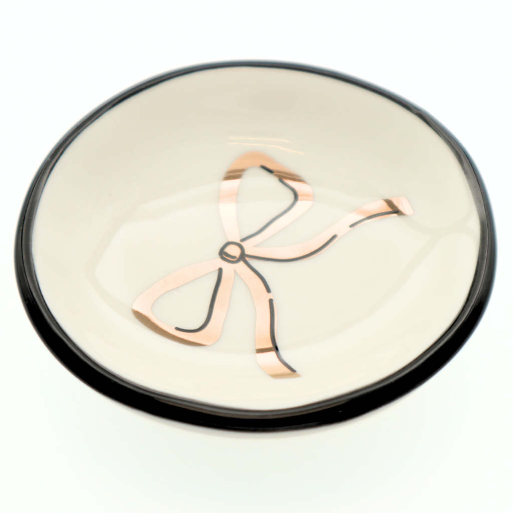 Ring Dish Gold Bow