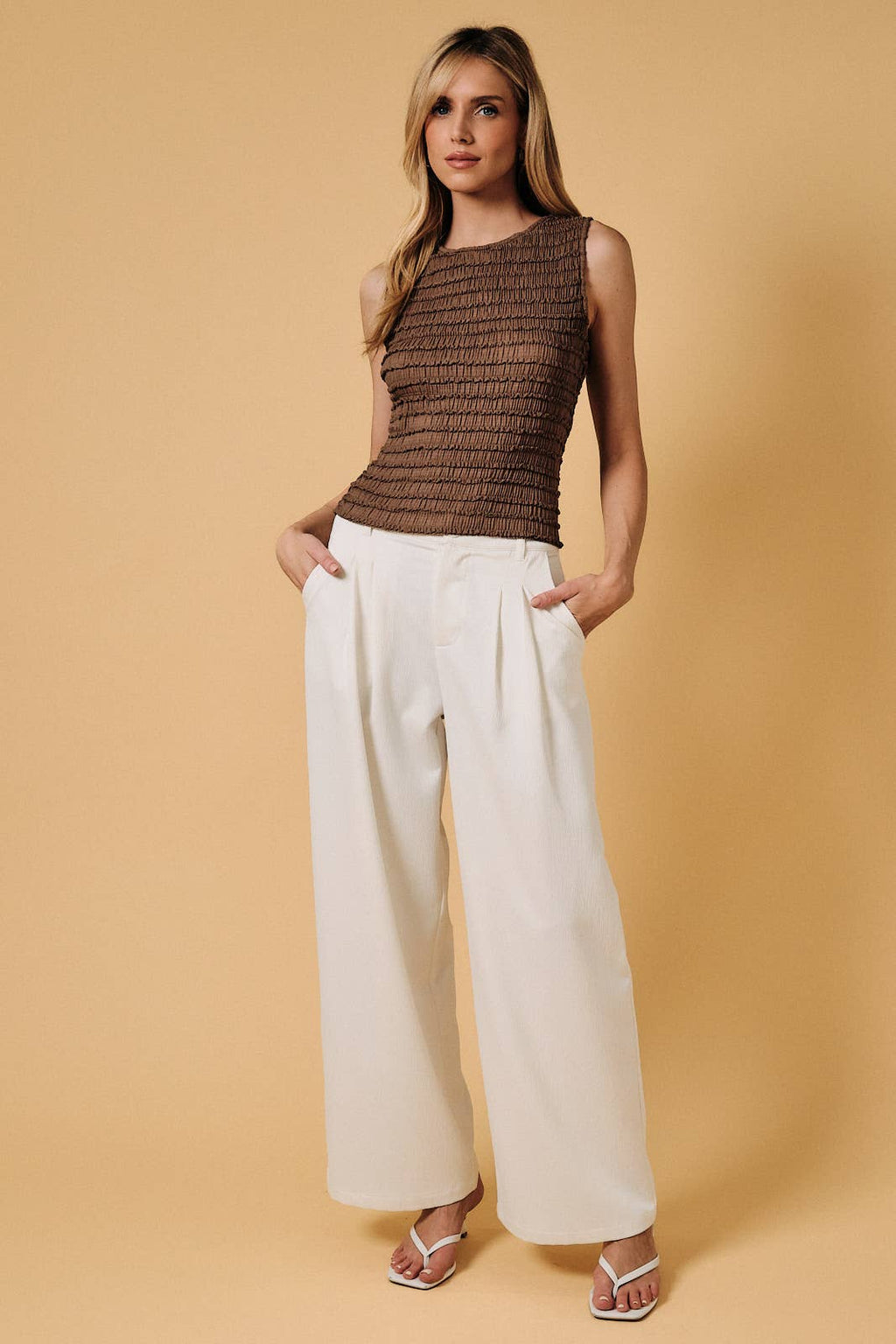 Boat Neck Ruched