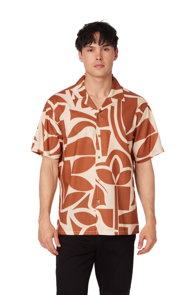 Mens Camp Collar Shirt