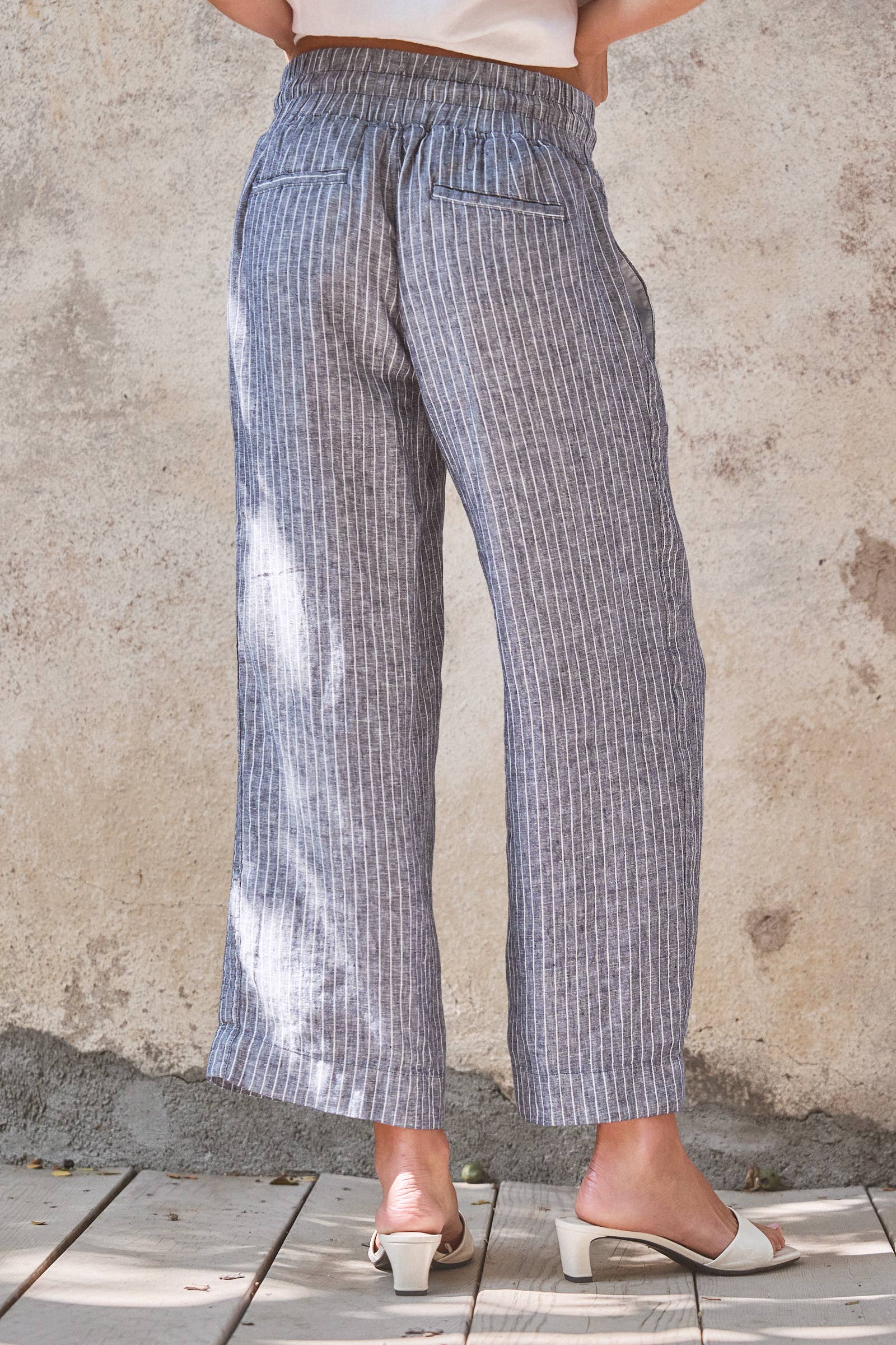 Linen Drawstring Pants