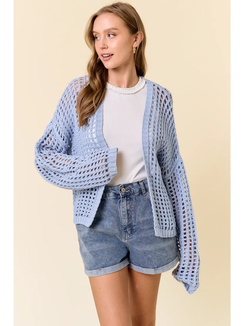 Crochet Open Cardigan