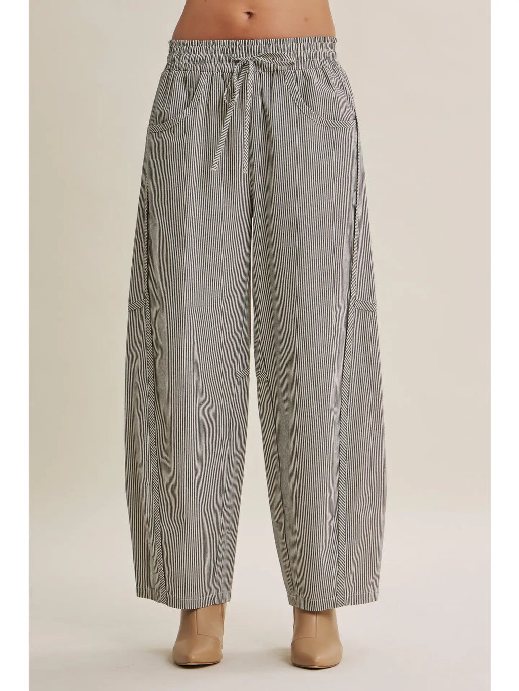 Seasonless Striped Barrel Pant