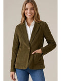 Olive Corduroy Blazer