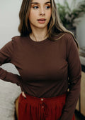High Neck Long Sleeve Tee