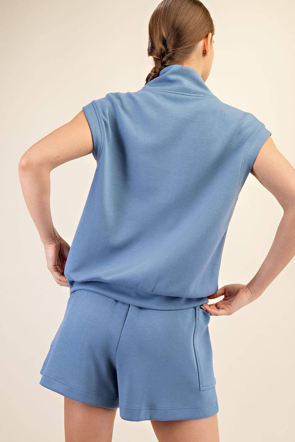 Modal Scuba Luxe V-Neck Sleeveless Top