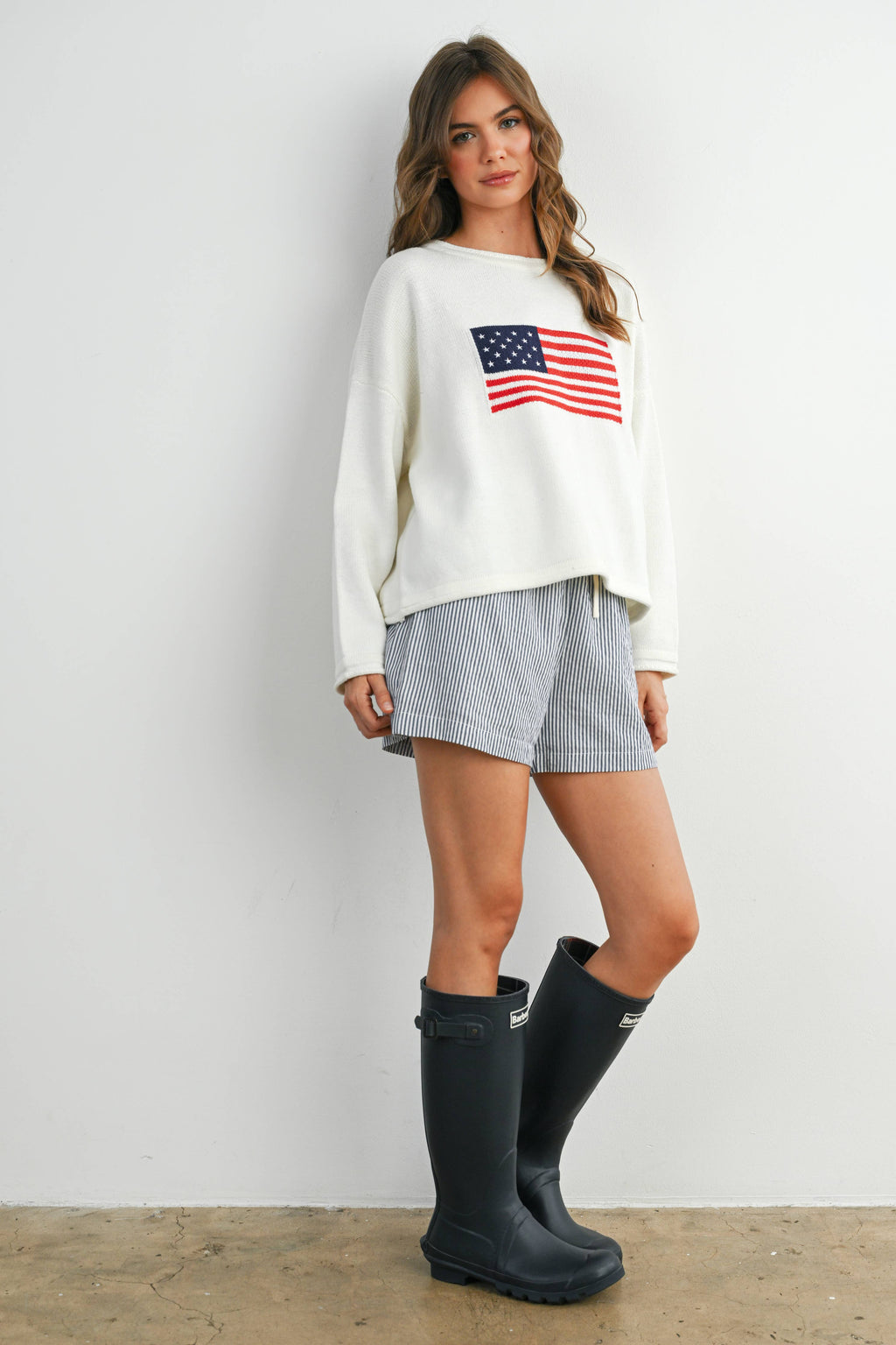 Flag Knit LS