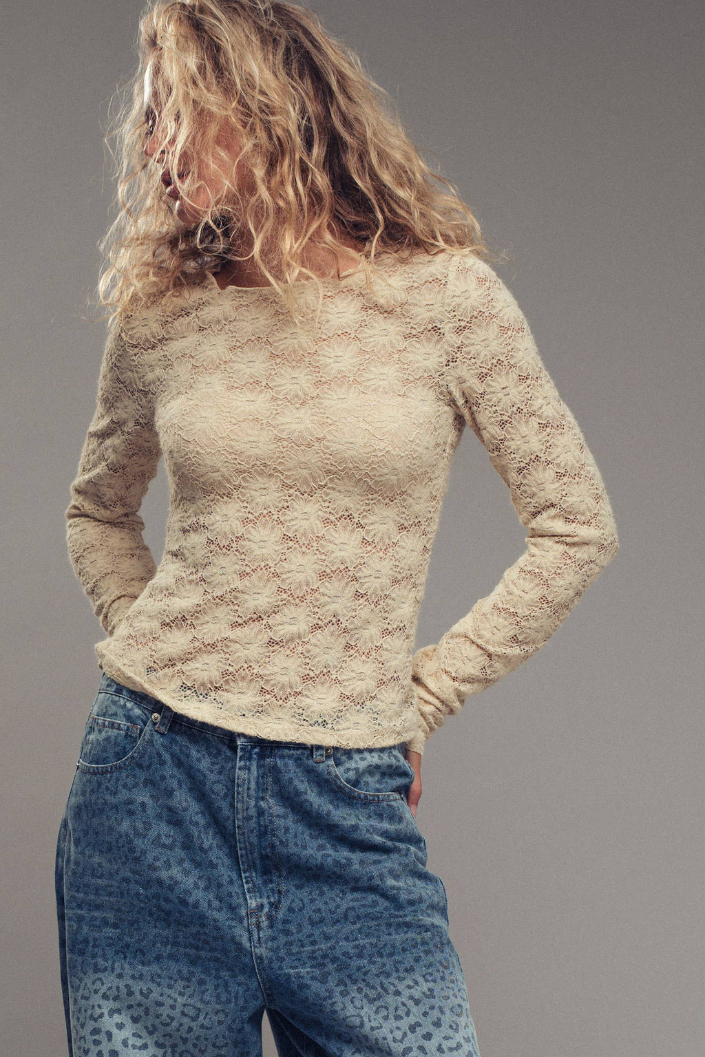 Stretch Lace Layering Top