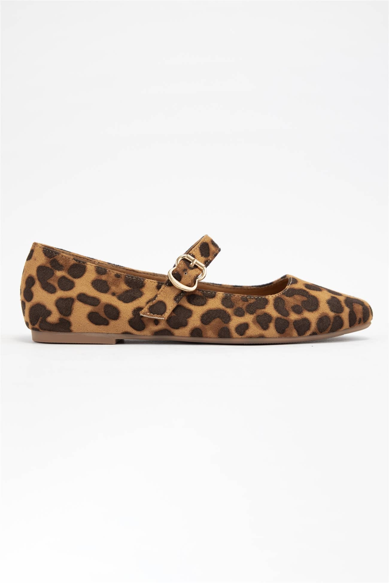 Charlotte Buckled Strap Square Toe Mary Jane Flats