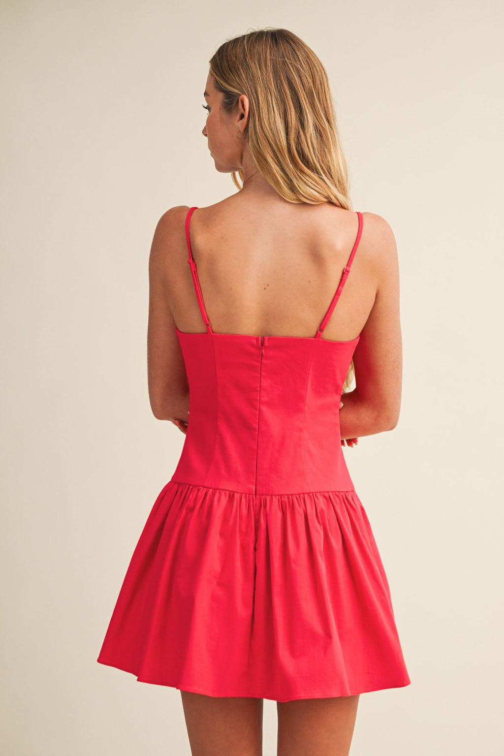 Front Tie Drop Waist Skort