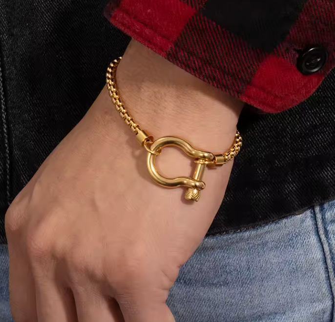 Horse Bit Carabiner Bracelet