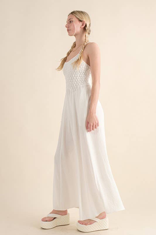 Textured Woven Maxi Dress