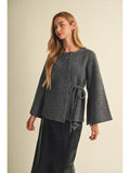 Caped Tie Sweater