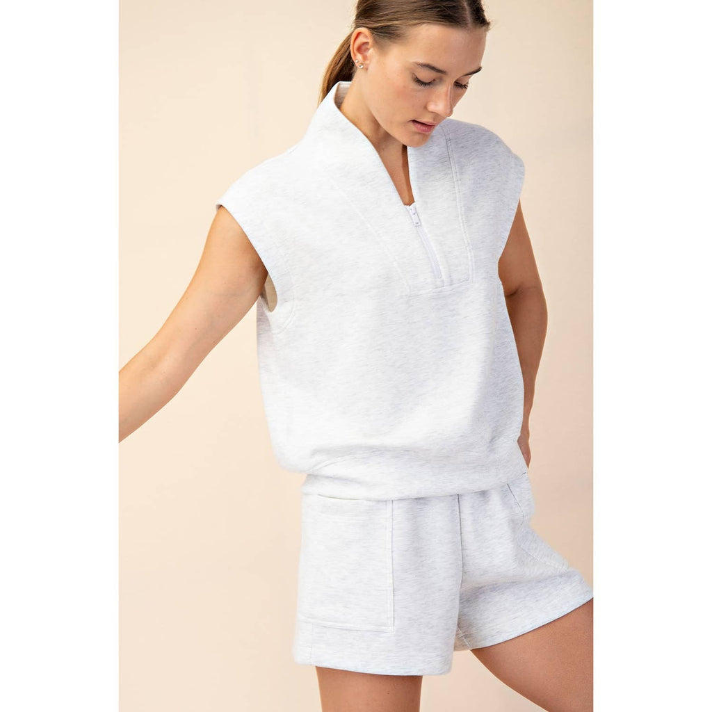Modal Scuba Luxe V-Neck Sleeveless Top