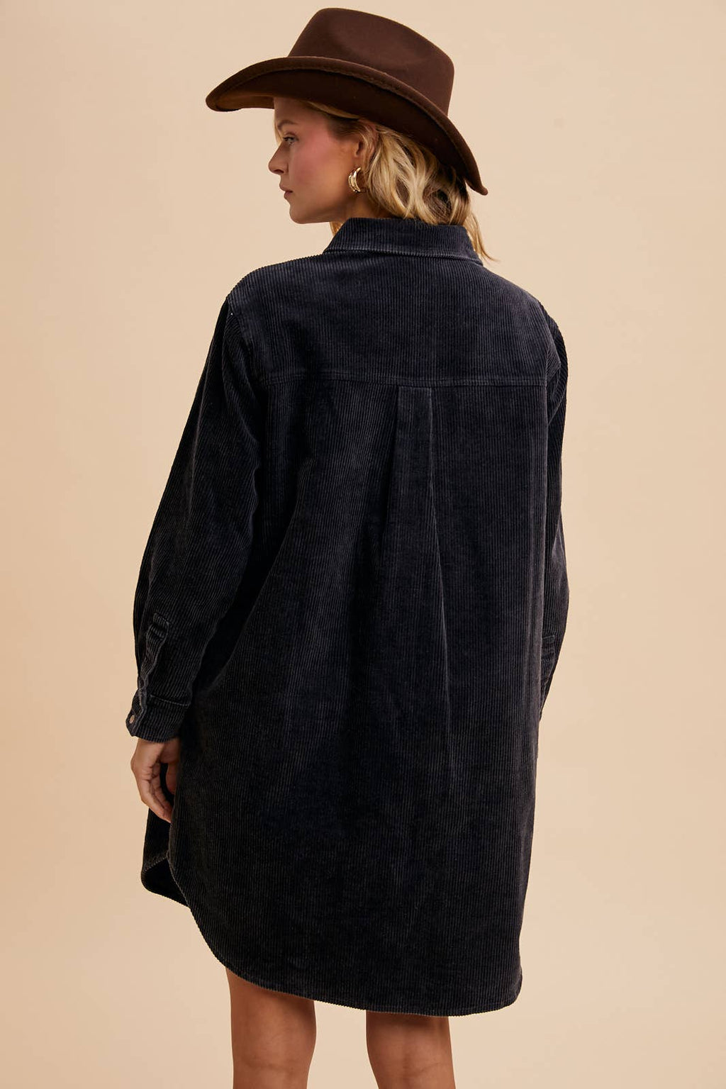 Garment Washed Corduroy Duster
