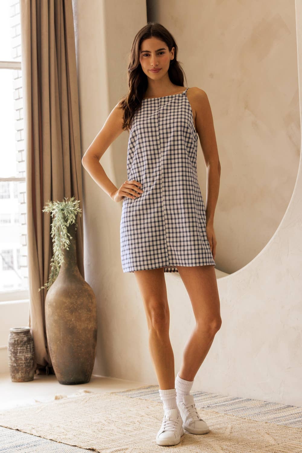 Gingham Mini Dress