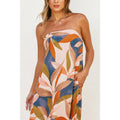 Strapless Tie Back Maxi Dress