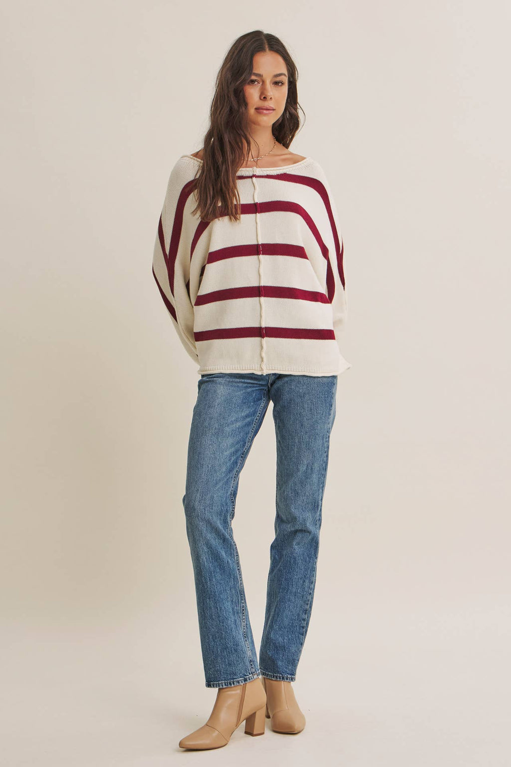 Stripe Slouchy Sweater