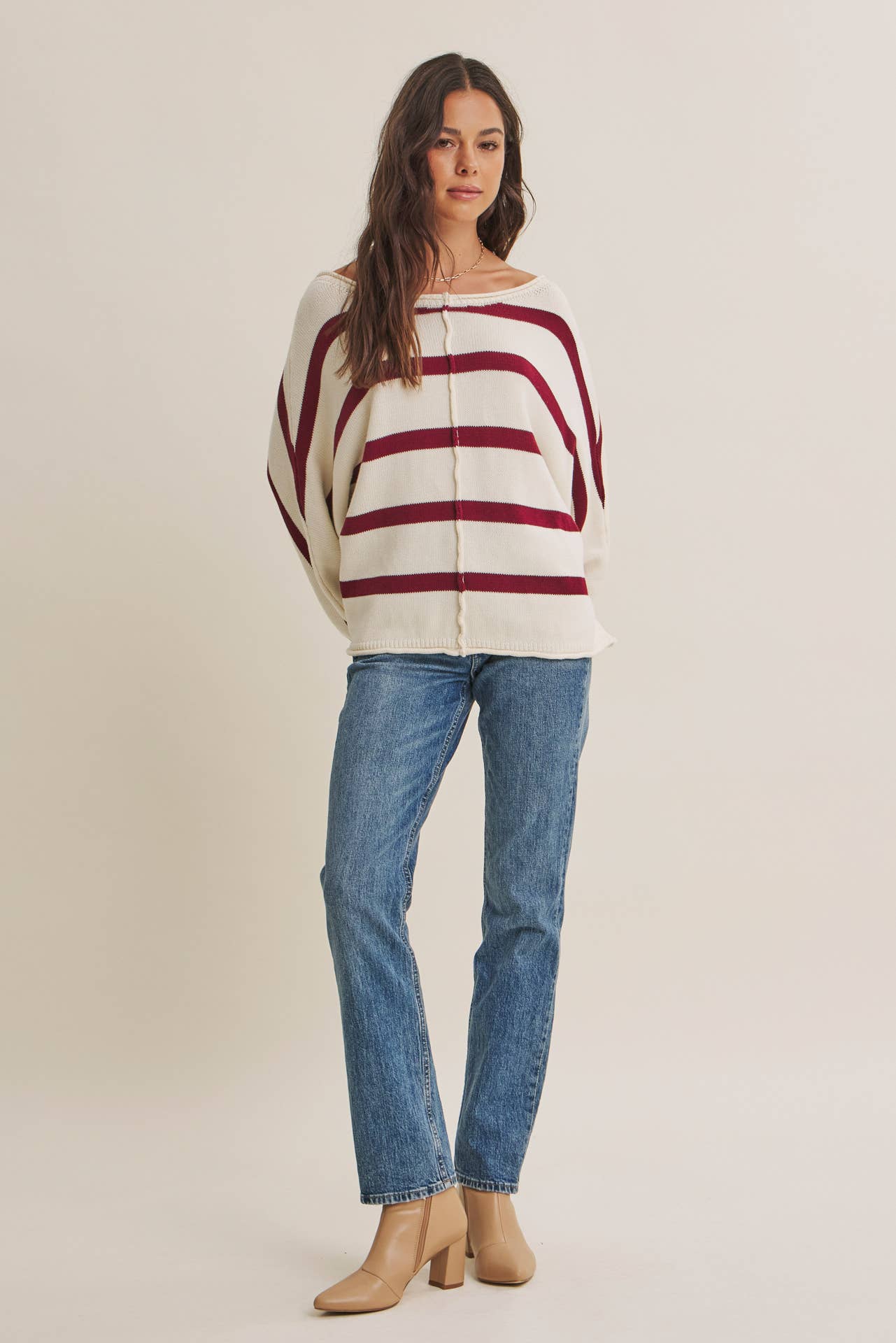 Stripe Slouchy Sweater