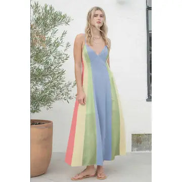 Linen Stripe Dress