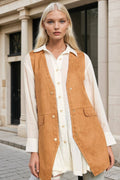 Suede Midi Vest