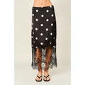 Polka Dot Lace/Satin Skirt
