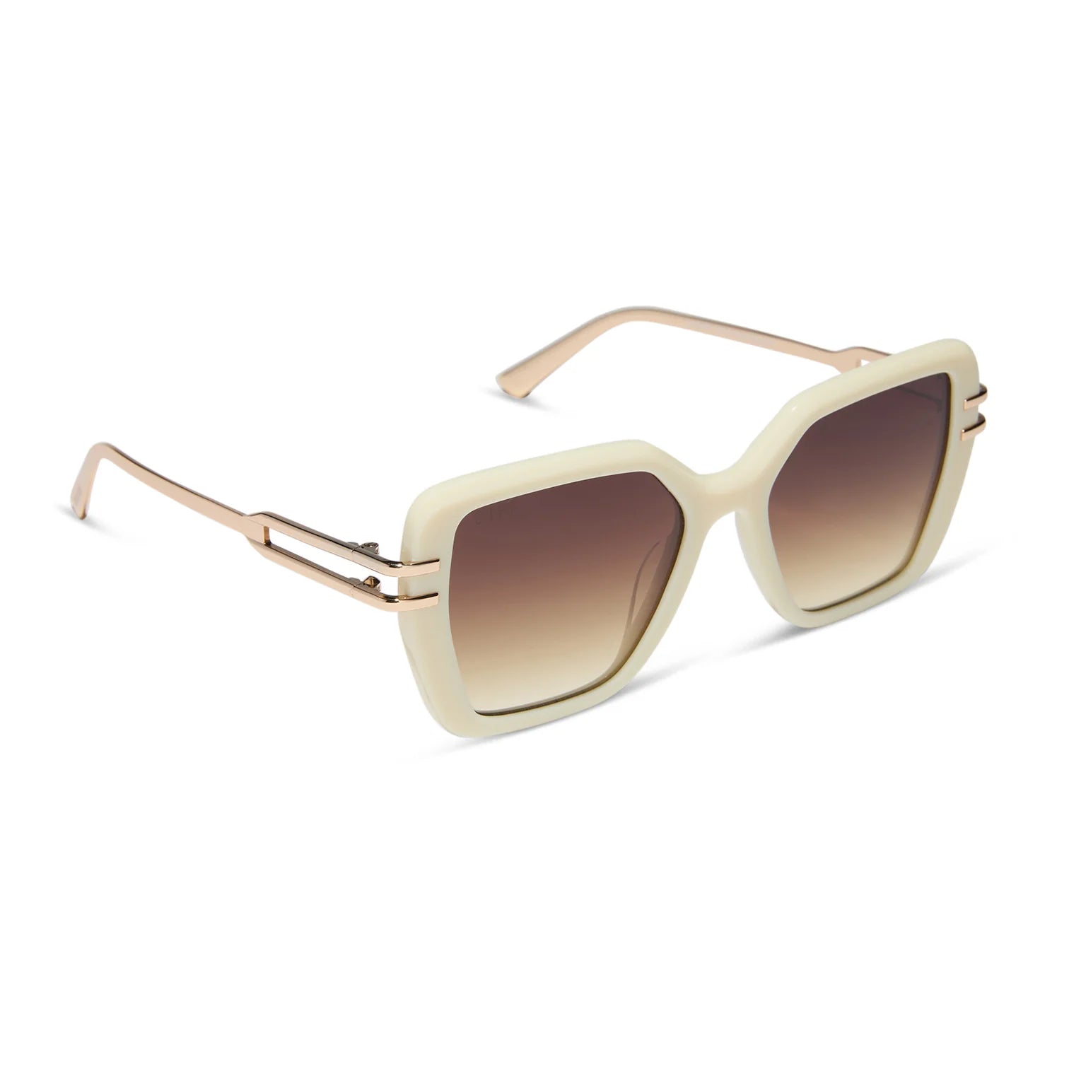 Dasha - Courtside Ivory Gold Brown Gradient