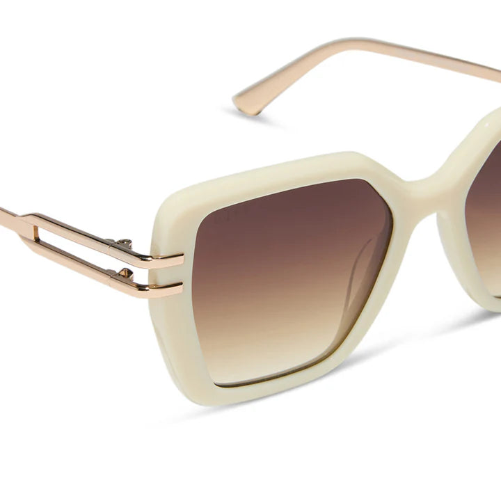 Dasha - Courtside Ivory Gold Brown Gradient