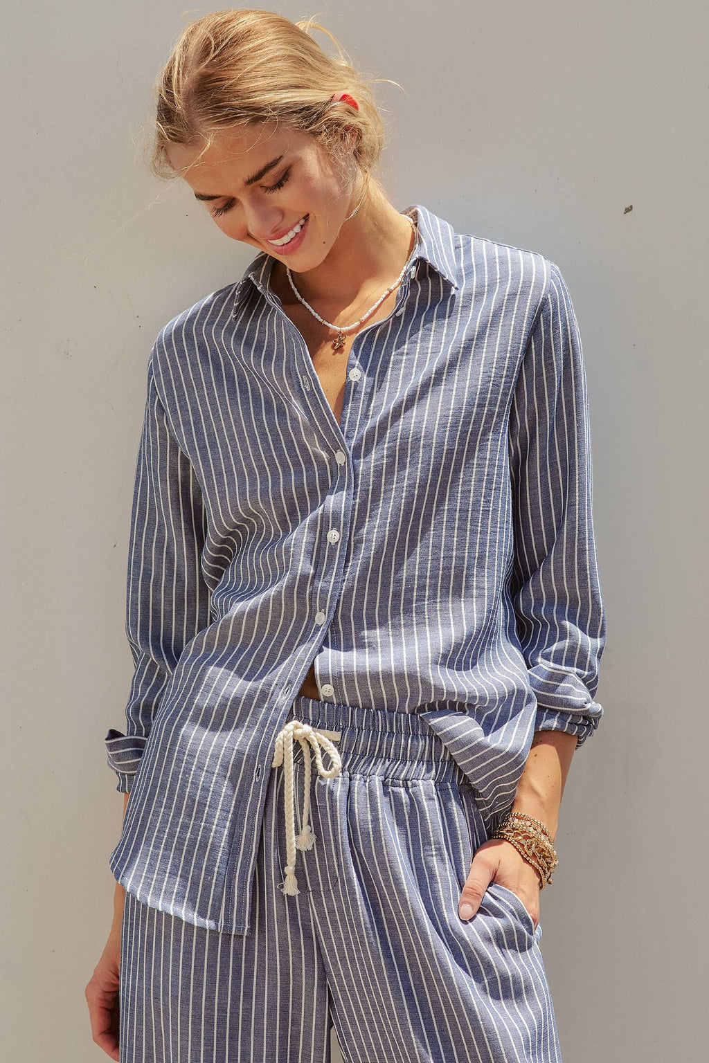 Linen LS Button-Down