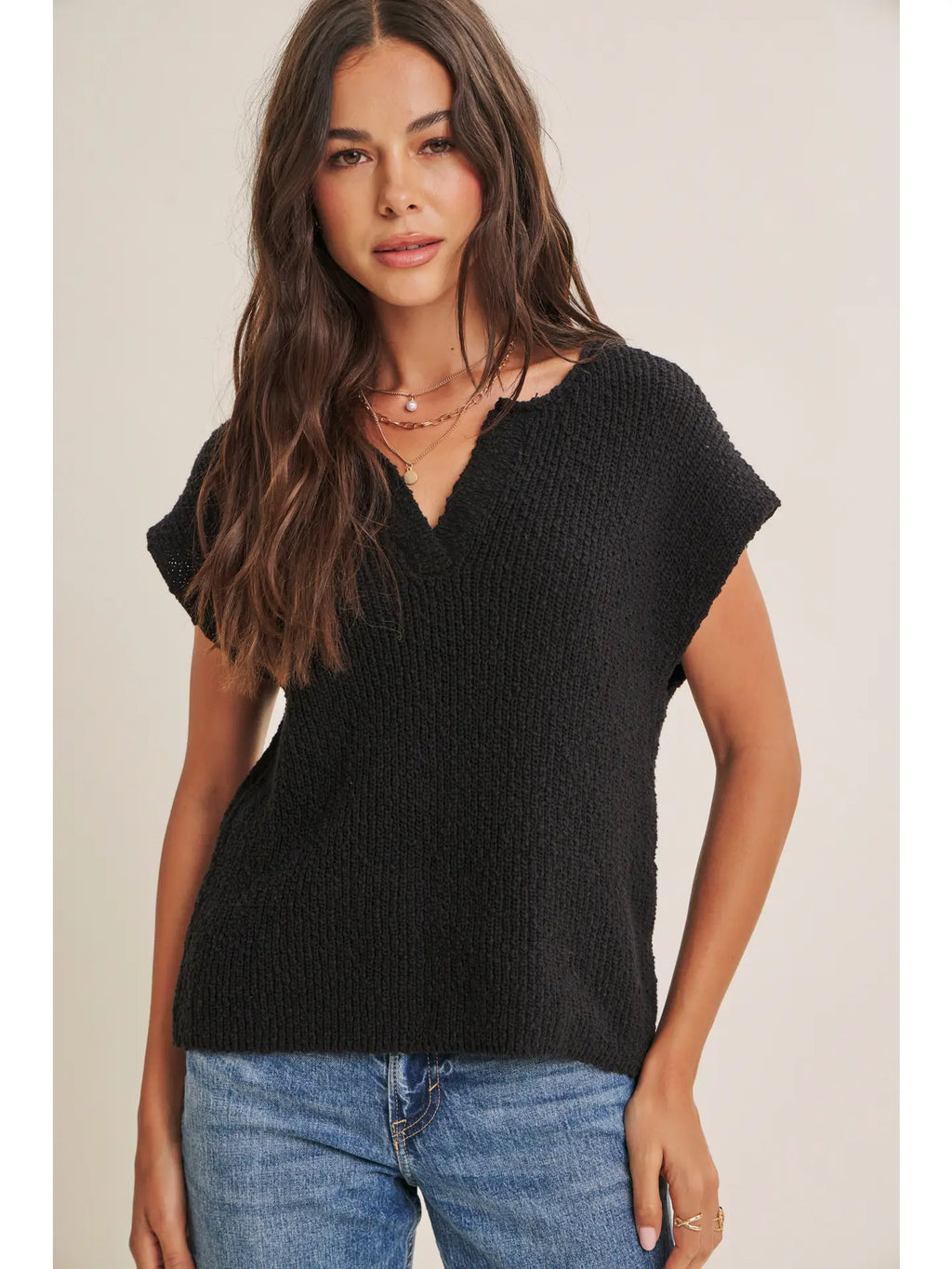 SS Slub Sweater Top