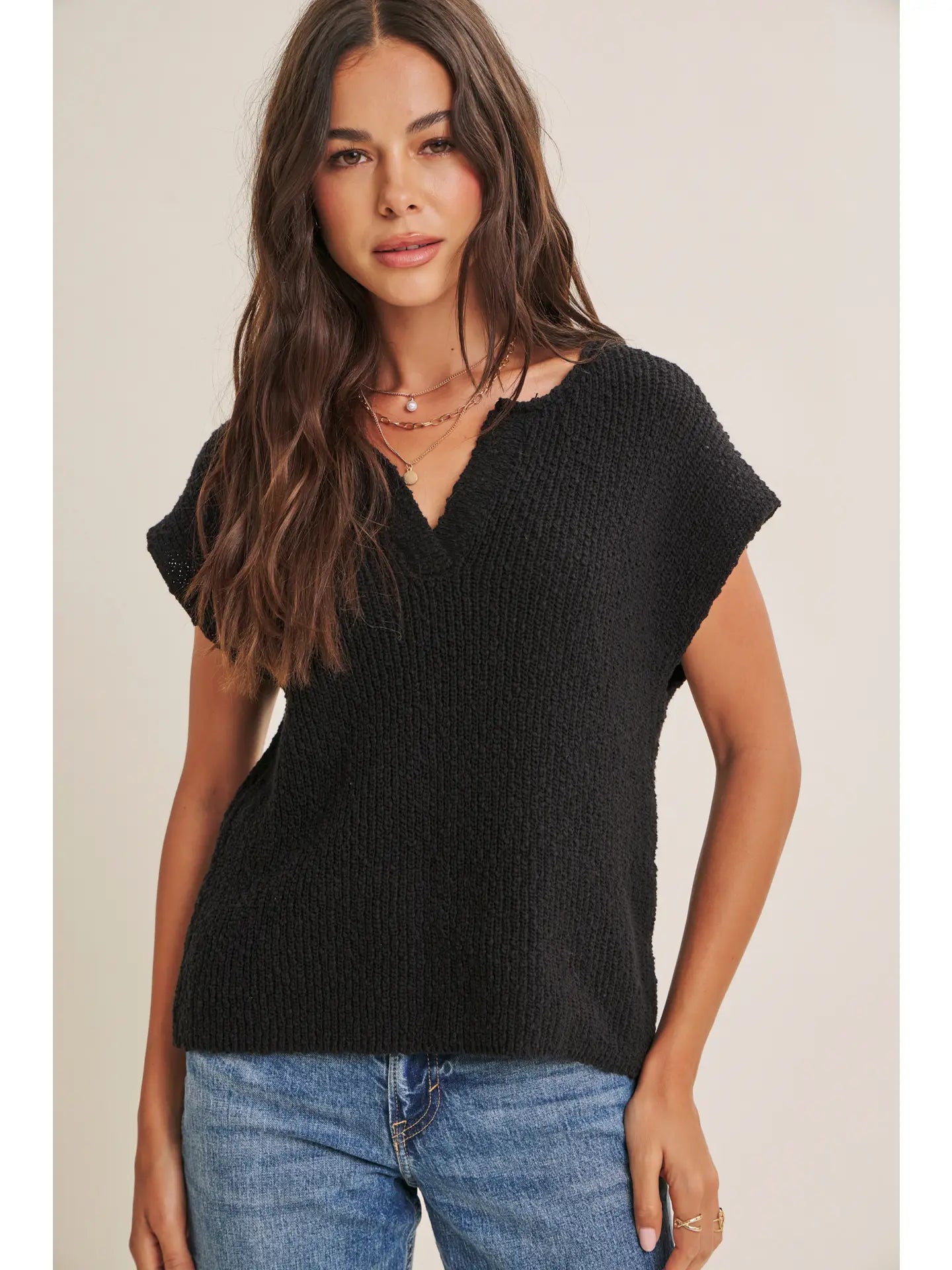 SS Slub Sweater Top