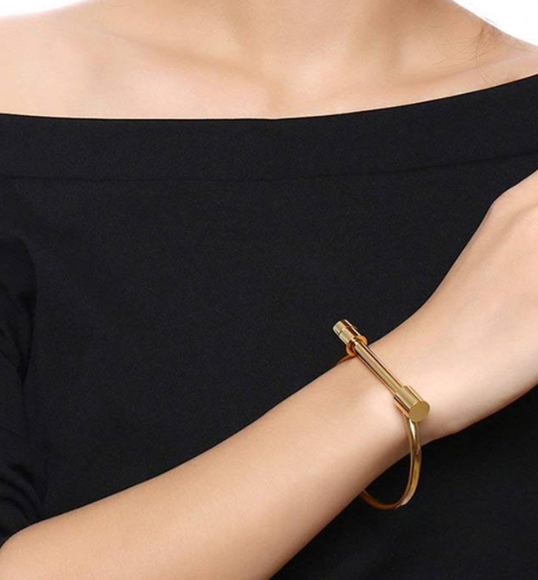 Horse Bit Cuff Bracelet- Bangle Cuff- Screw Lock