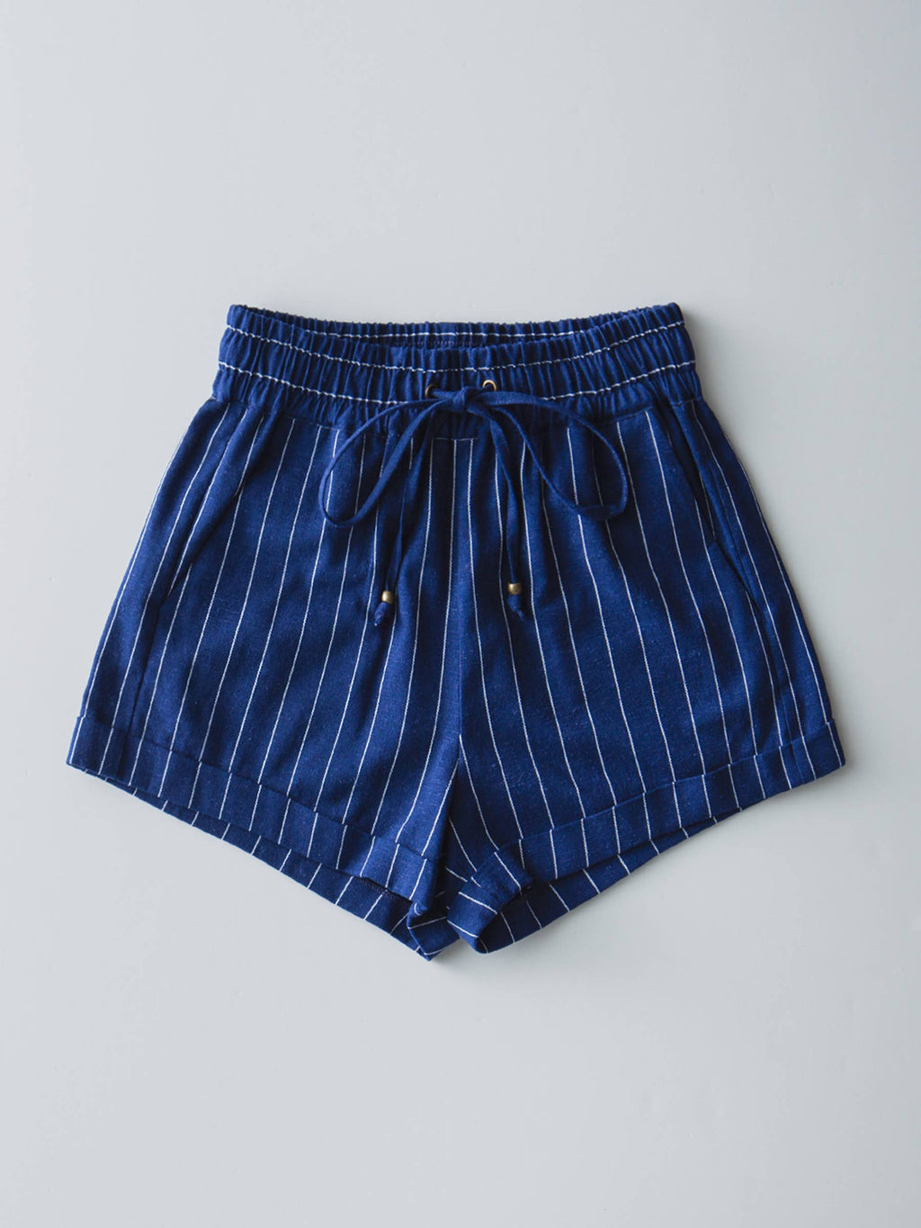 Relaxed Fit Linen Blend Shorts