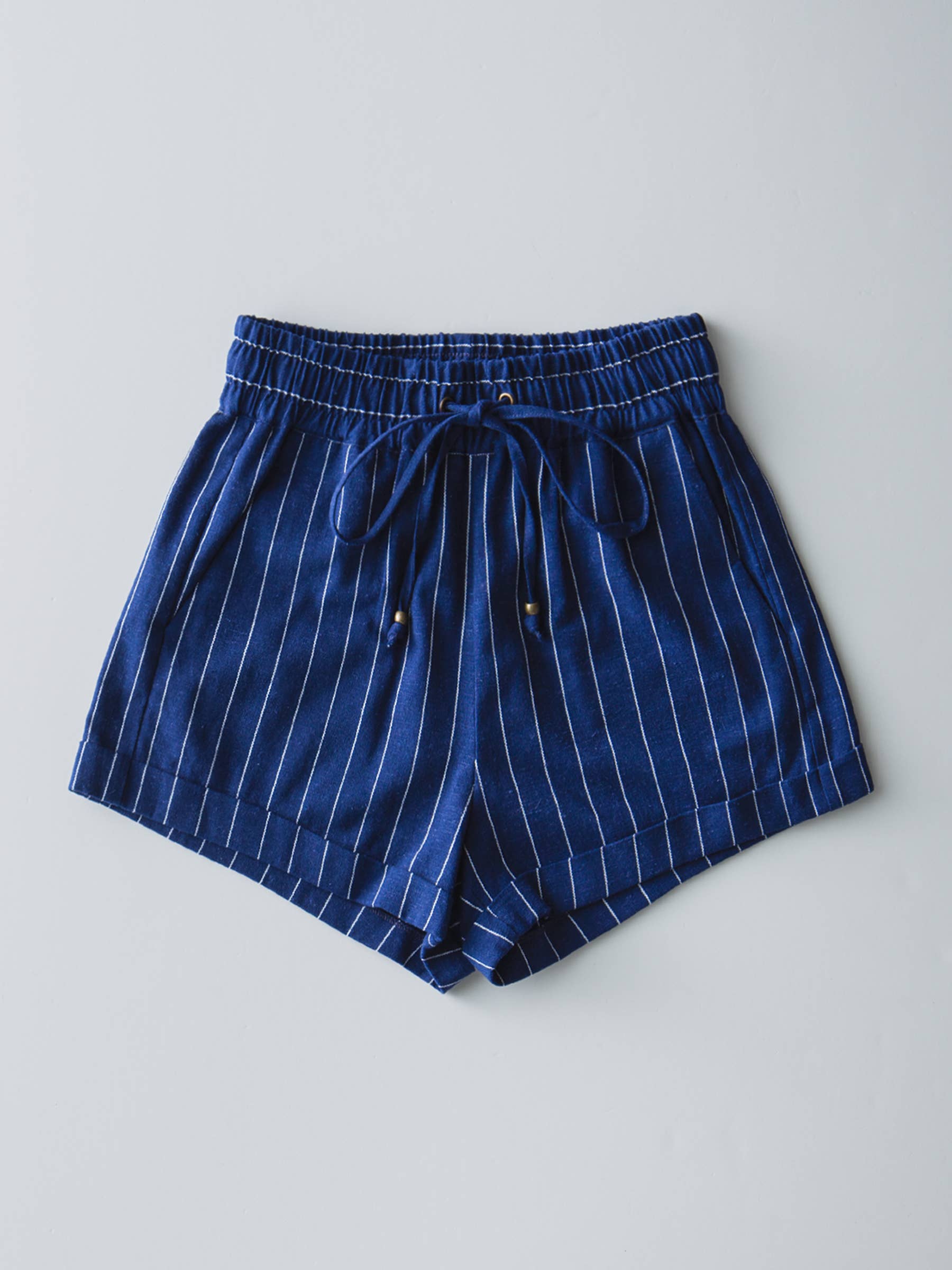Relaxed Fit Linen Blend Shorts