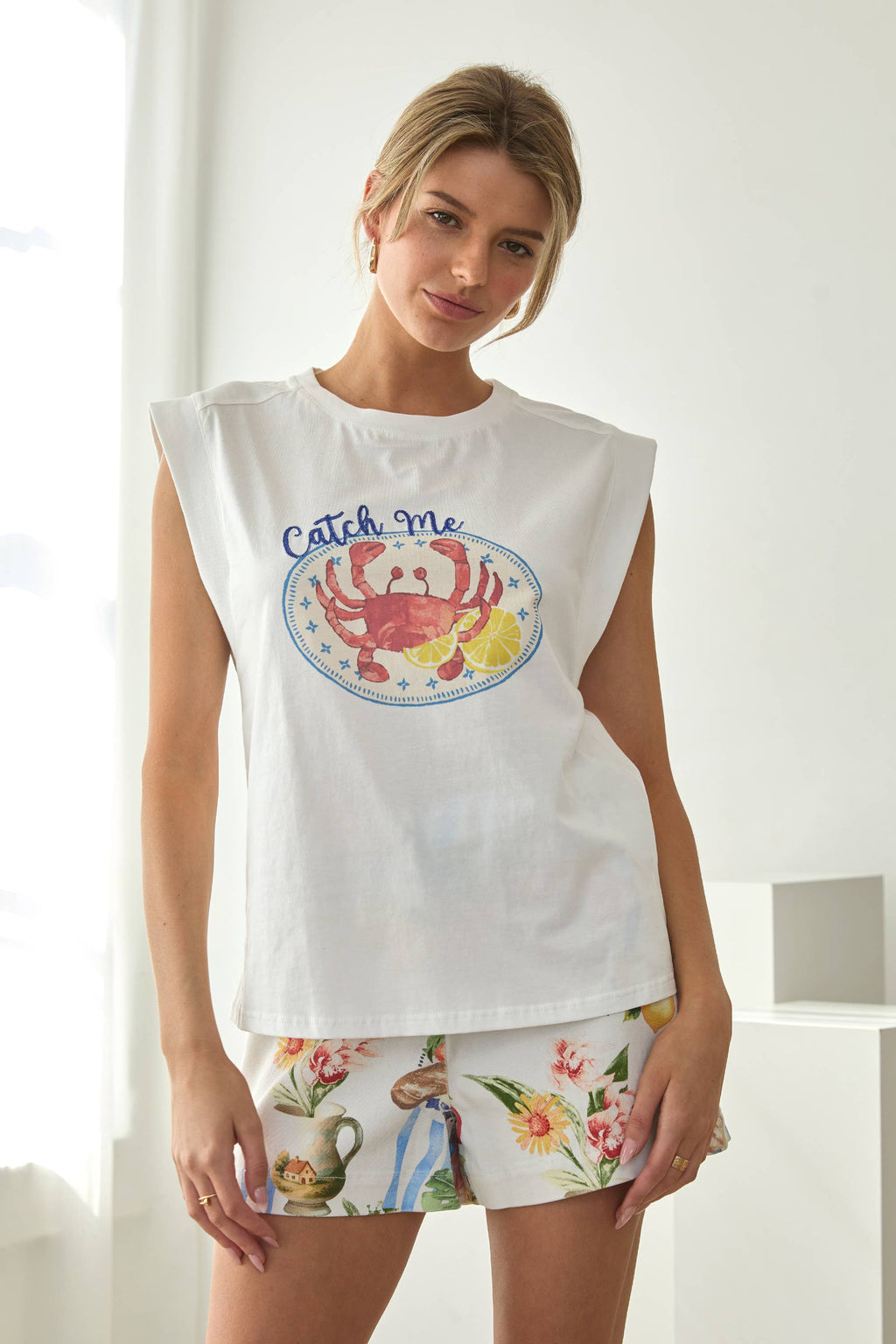 Crab Sleeveless Tee