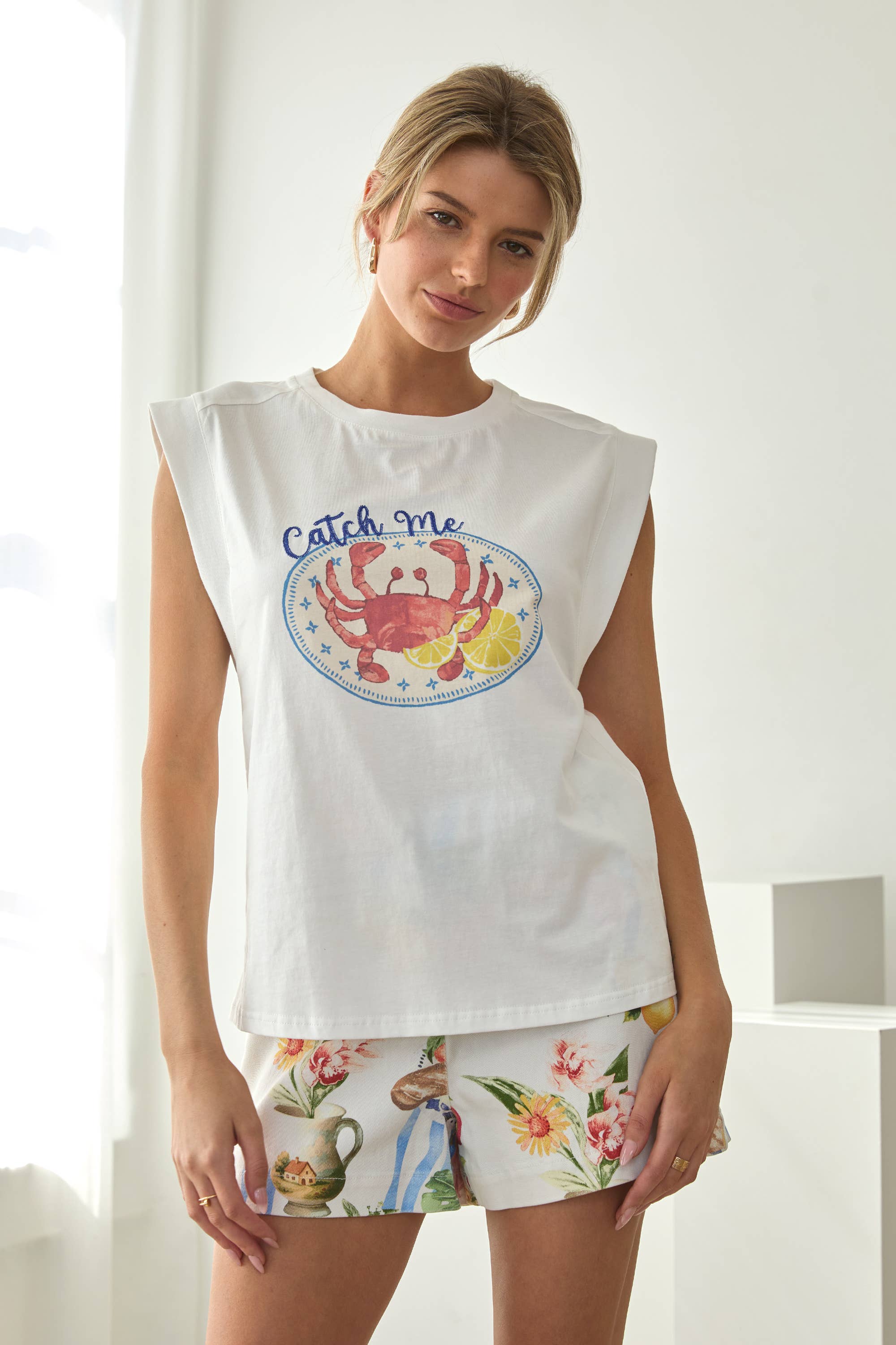 Crab Sleeveless Tee