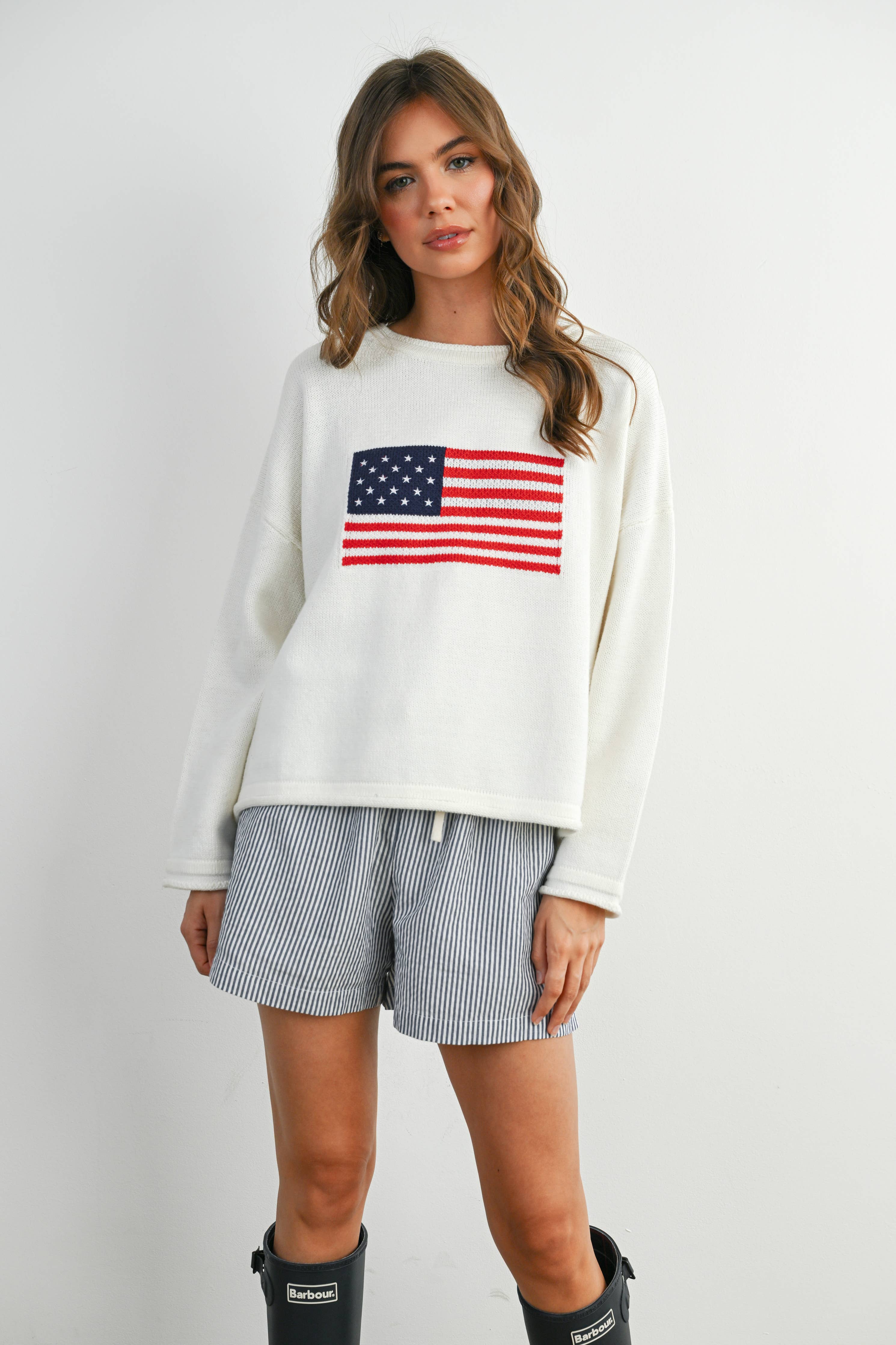 Flag Knit LS