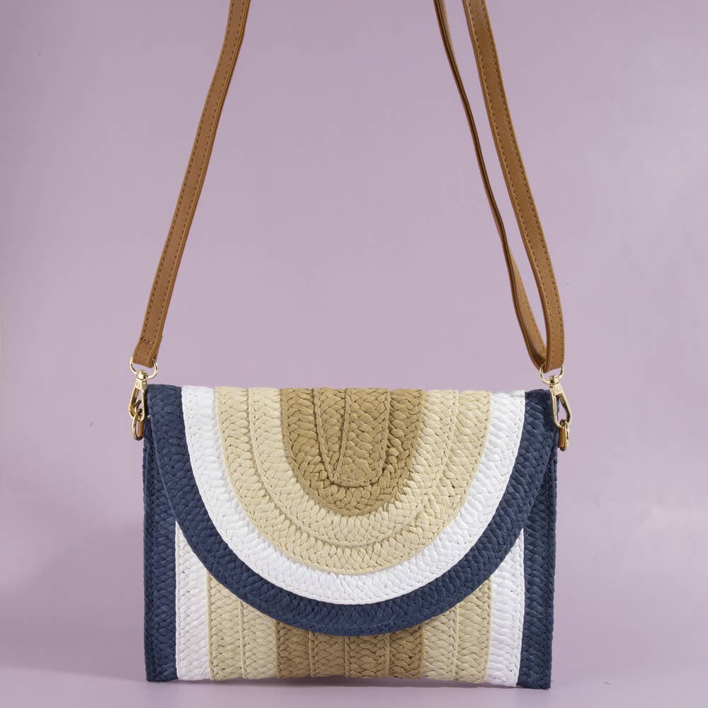 Navy Envelope Clutch
