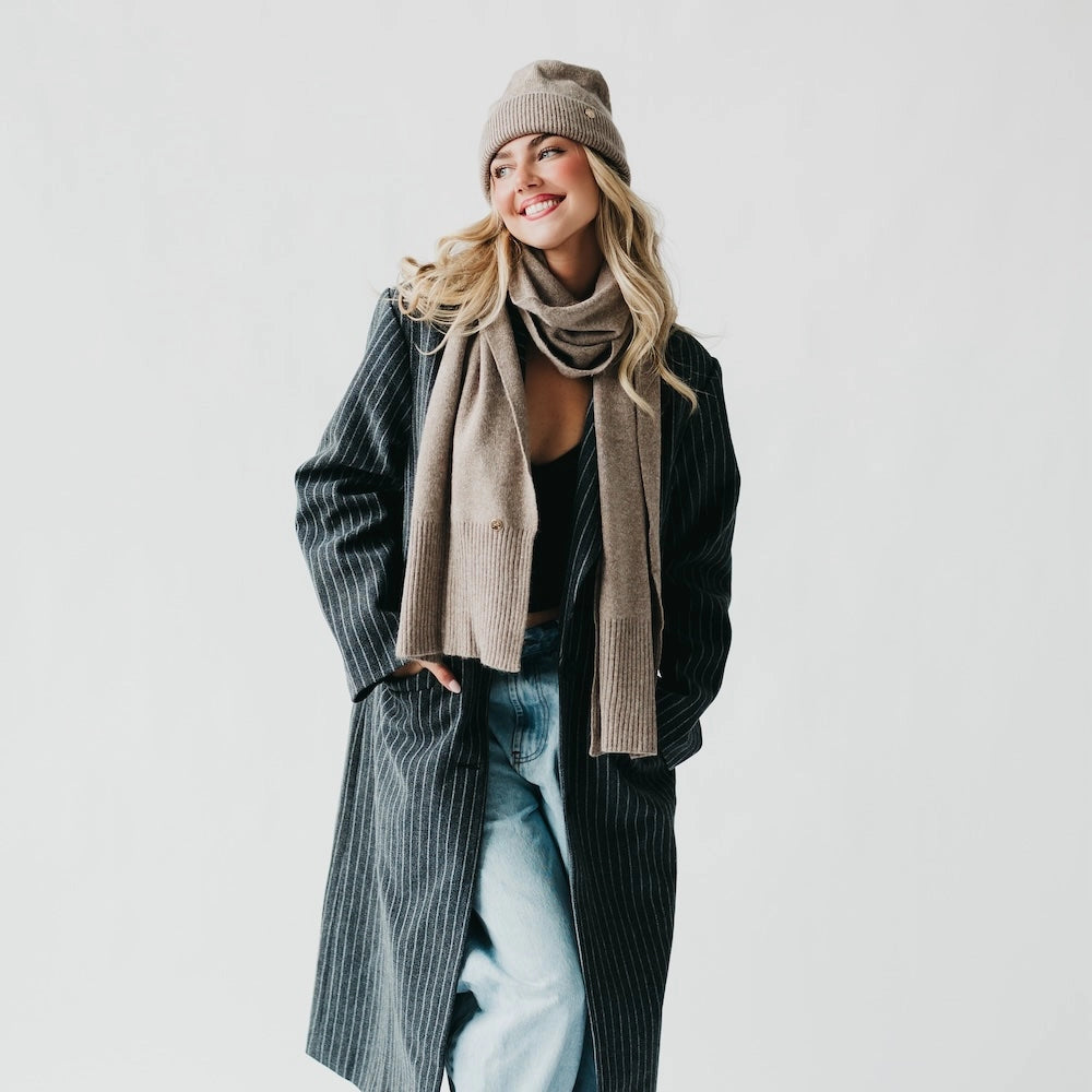Cashmere Wrap and Beanie Duo