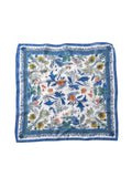 Scarvii Vintage Botanical Blue Scarf