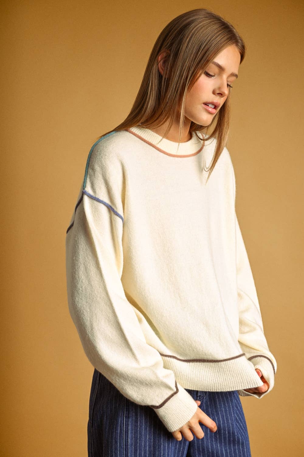 Color Contrast Sweater